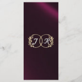 Wildflowers & Ribbon - Paarse bruiloft Menu (Achterkant)