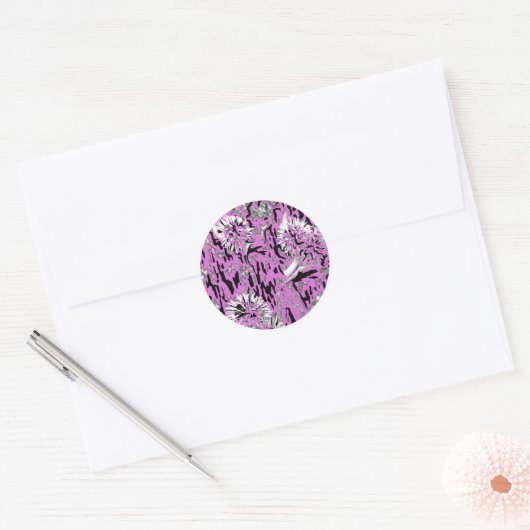 WILDFLOWERS RONDE STICKER (Envelop)