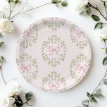 Wildflowers roze lint Bow Coquette baby shower Papieren Bordje<br><div class="desc">Wildflowers roze lint Bow Coquette baby shower Papier Borden Overeenkomende items zijn beschikbaar.</div>