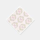 Wildflowers roze lint Bow Coquette baby shower Servet (Hoek)