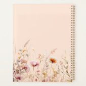 Wildflowers roze perzik naam afspraken 2026 planner (Achterkant)