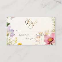 Wildflowers RSVP Wedding Uitnodigen