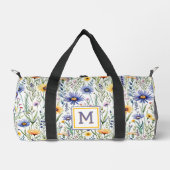  Wildflowers Rustic Floral Monogrammed Plunjezak (Voorkant)