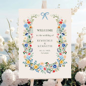 Wildflowers Rustic Garden Wedding Welkom Poster