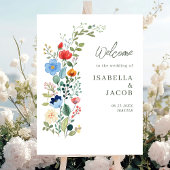 Wildflowers Rustic Garden Wedding Welkom Poster
