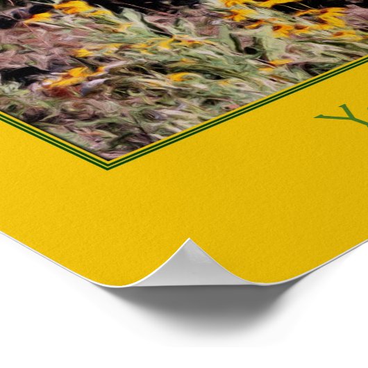 Wildflowers Schilderen Creëer Uw eigen offerte Poster (Hoek)