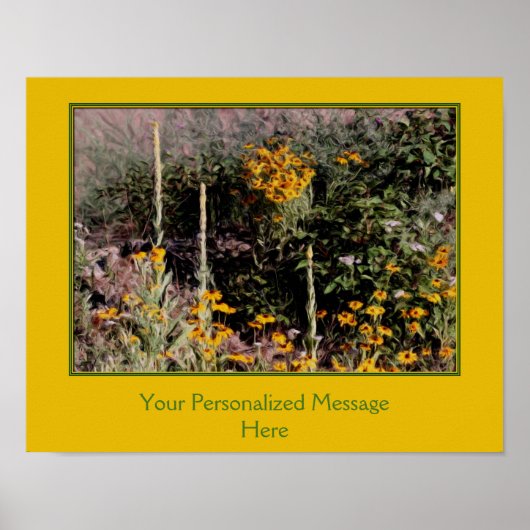 Wildflowers Schilderen Creëer Uw eigen offerte Poster (Voorkant)