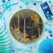 Wildflowers Schilderen Natuur Gepersonaliseerde Pa Papieren Bordje (Feest)