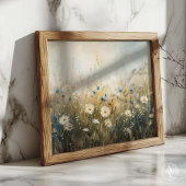 Wildflowers Schilderen Zachte Tonen Bloemen Poster