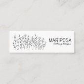 Wildflowers Social Icons Kleding Custom Size Label (Voorkant)