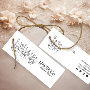 Wildflowers Social Icons Kleding Custom Size Label