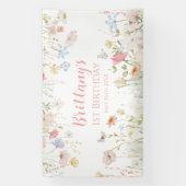 WILDFLOWERS spring banner backdrop (Verticaal)