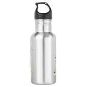 Wildflowers stainless steel water bottle.  waterfles  (Achterkant)