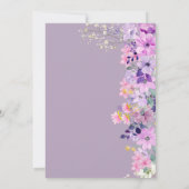 Wildflowers Sweet 16 Birthday Celebration Kaart (Achterkant)