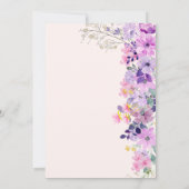 Wildflowers Sweet 16 Birthday Celebration Kaart (Achterkant)