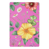 Wildflowers  Tekening / Kuiken, Roze Mini Klembord (Achterkant)