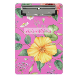 Wildflowers Tekening / Kuiken, Roze Mini Klembord