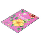 Wildflowers  Tekening / Kuiken, Roze Notitieboek (Linkerzijde)