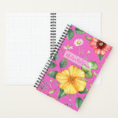Wildflowers Tekening / Kuiken, Roze Notitieboek (Binnen)