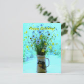 Wildflowers Thinking of You Briefkaart (Staand voorkant)