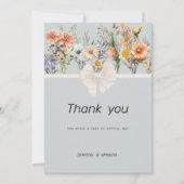 Wildflowers tuin botanische bloemen Dank u Kaart (Voorkant)