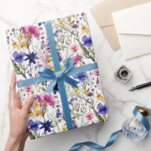 Wildflowers Verjaardag Douche bruiloft Waterverf