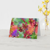 Wildflowers Verjaardag Kaart (Gele Bloem)