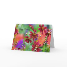 Wildflowers Verjaardag Kaart