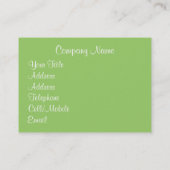 WILDFLOWERS VISITEKAARTJE (Achterkant)