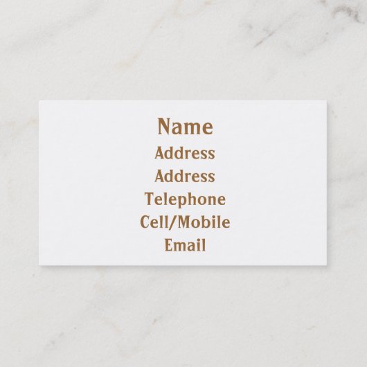 WILDFLOWERS VISITEKAARTJE (Achterkant)