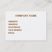 WILDFLOWERS VISITEKAARTJE (Achterkant)