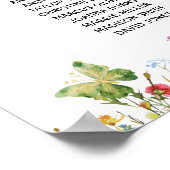 Wildflowers Vlinders 29 Tafels Trouwstoelen Poster (Hoek)