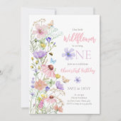 Wildflowers Vlinders Bloemen Boho Meisje Verjaarda Kaart (Voorkant)