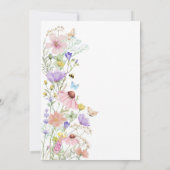 Wildflowers Vlinders Bloemen Boho Meisje Verjaarda Kaart (Achterkant)