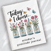 Wildflowers Vlinders Mason Jar Dankbaarheid Notitieboek