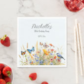 Wildflowers Vlinders Vogels Verrassing 80e Servet (Insitu)