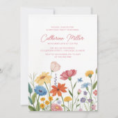 Wildflowers Volwassen 60e verjaardagsfeest Kaart (Voorkant)