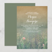 Wildflowers  vrijgezellenfeest nodigt uit kaart (Voorkant / Achterkant)