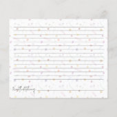 Wildflowers Vrijgezellenfeest Recept Kaarten (Achterkant)