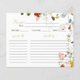 WILDFLOWERS Vrijgezellenfeest Recipcard