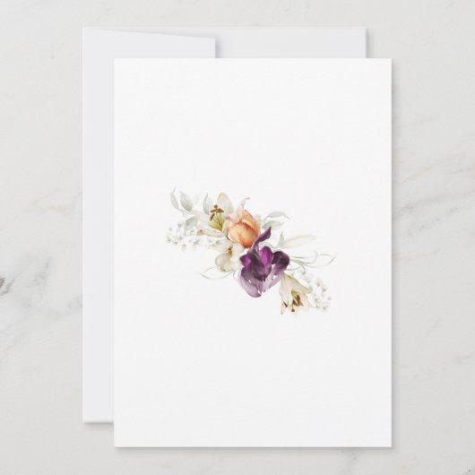 Wildflowers Vrouwelijke Bloemen 60ste Verjaardagsf Kaart (Achterkant)