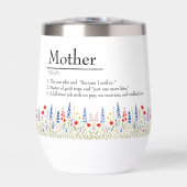Wildflowers Waterfles - ideaal cadeau voor mama (Voorkant)