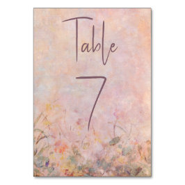 Wildflowers Waterverf Floral bruiloft receptie Kaart