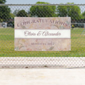 Wildflowers Waterverf Floral bruiloft receptie Spandoek