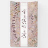 Wildflowers Waterverf Floral bruiloft receptie Spandoek