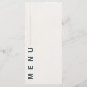  Wildflowers Waterverf Floral Wedding Party Menu (Achterkant)