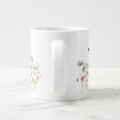 Wildflowers Waterverf gepersonaliseerde koffie Mok (Achterkant)