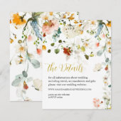 WILDFLOWERS Weddenschappen Notitiekaartje (Voorkant / Achterkant)