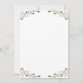 Wildflowers Wedding ,Boho Floral Vrijgezellenfeest Kaart (Achterkant)