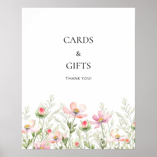 Wildflowers Wedding Poster (Voorkant)